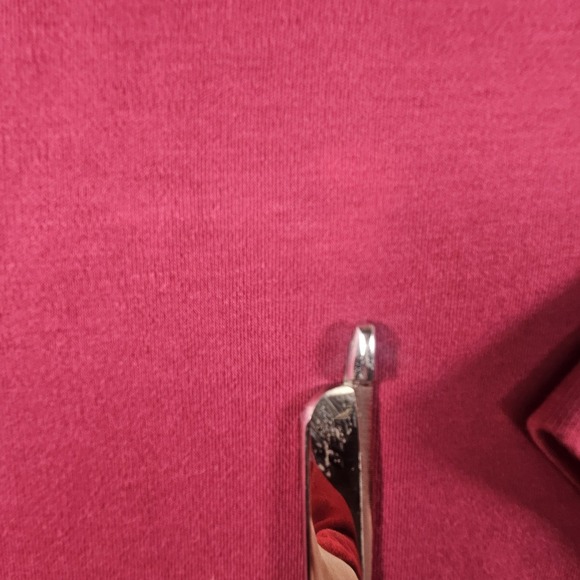 Peruvian Connection Top Womens S Burgundy Pima Cotton LS Designer Casual READ!!! - Picture 2 of 12